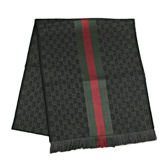 Gucci Scarf Stole Dark Gray